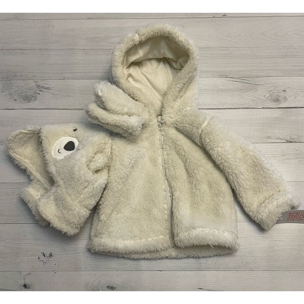 Carter's baby bear fleece jacket, hat, mittens 3-6 months NEW
